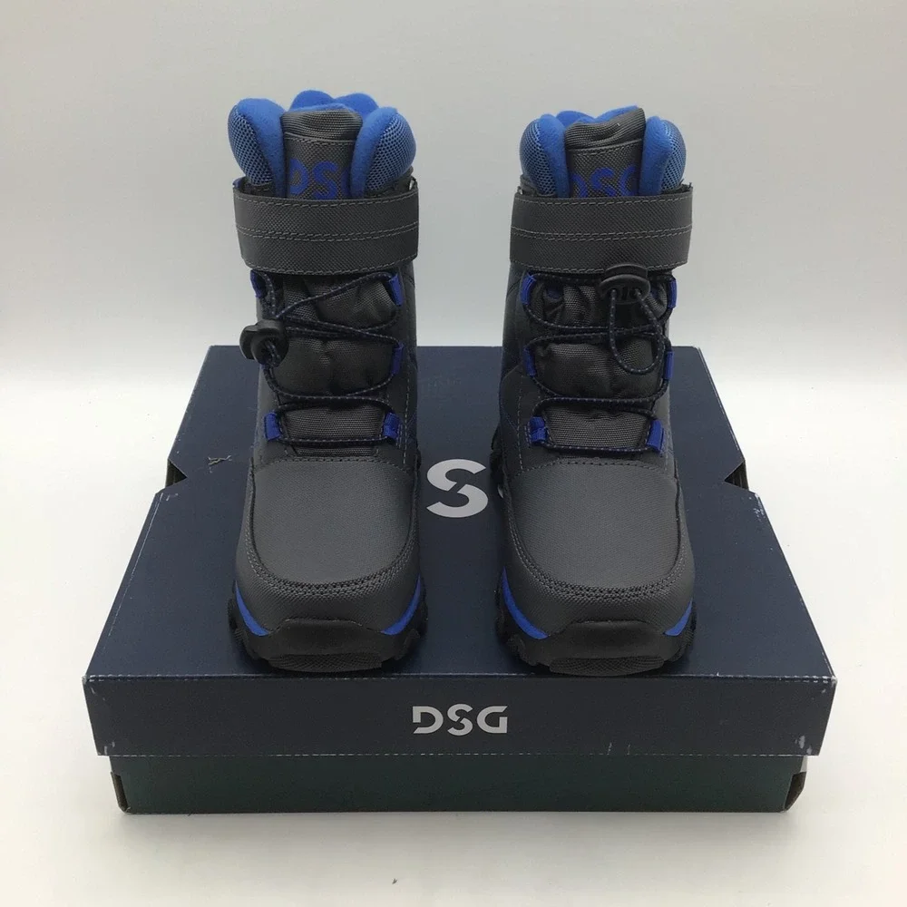 DSG Menace Kids‎ Winter Boots Grey Blue DSGCWB2201-BLU Size 13K NEW